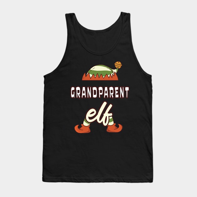 grandparent elf family matching christmas Tank Top by For You